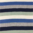 RESTSTÜCK 0,80m!!! - Strickstoff - Streifen - Baumwolle - mint/ecru